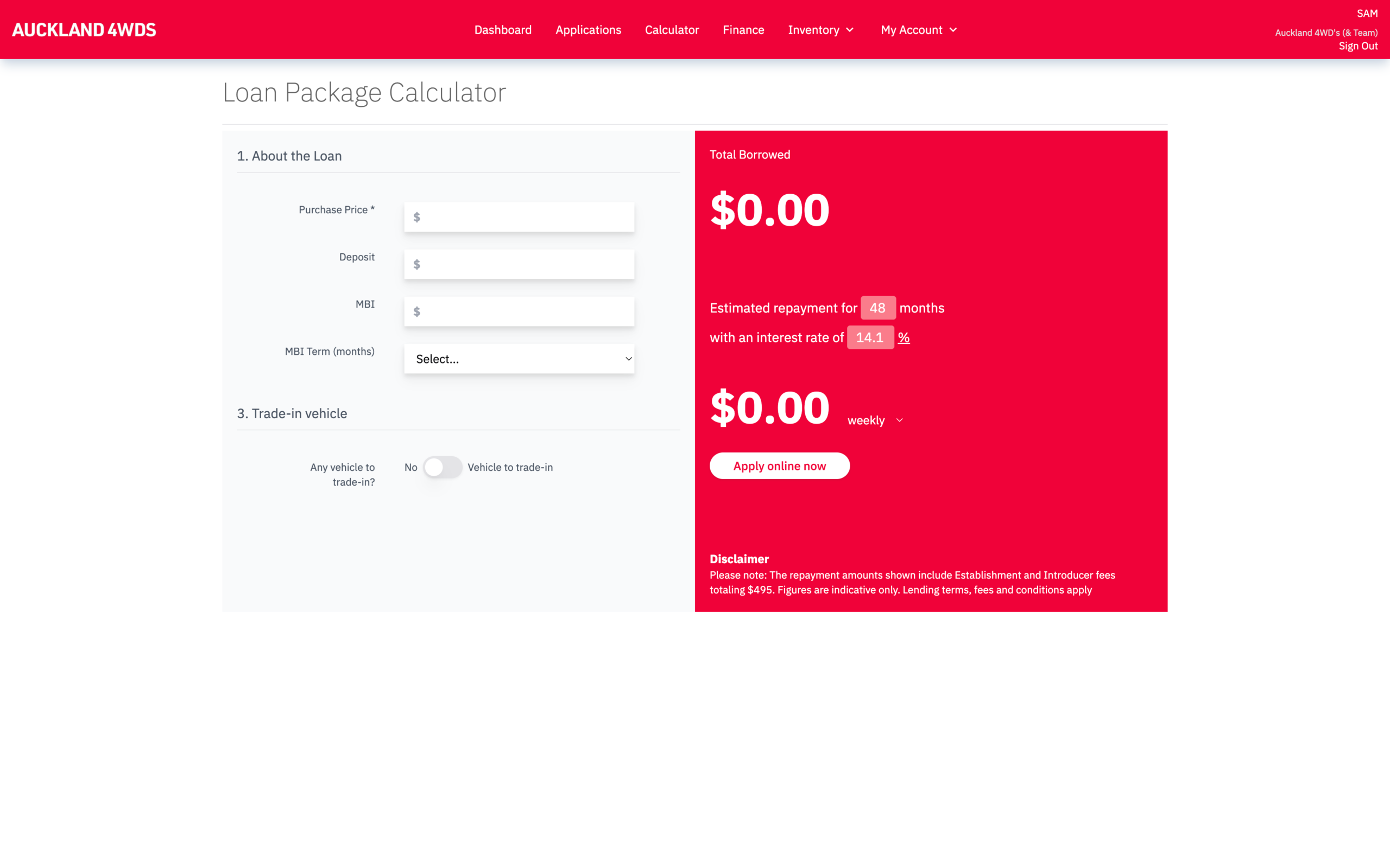 %Stride AI - AI Automation For New Zealand Businesses% 4 Auckland 4WDS customer loan calculator